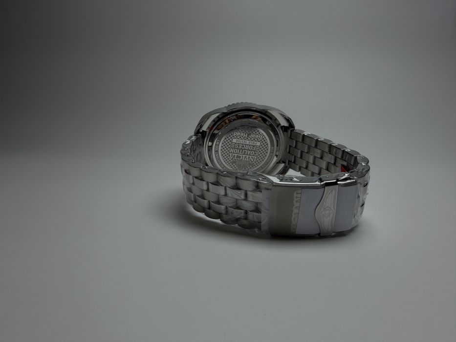 Invicta 49777, чоловічий масивний годинник, інвікта сріблясті