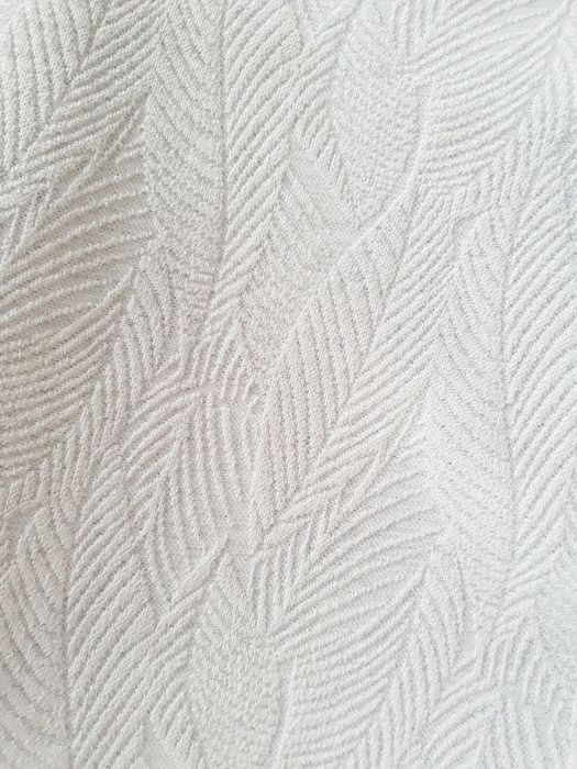 Biała bluzka ze stójką, wzór liście ,Fransa, r.2 XL