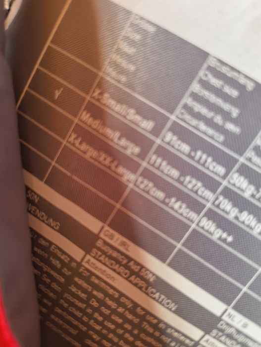 Kamizelki asekuracyjne M/L nowe wyprzedaz