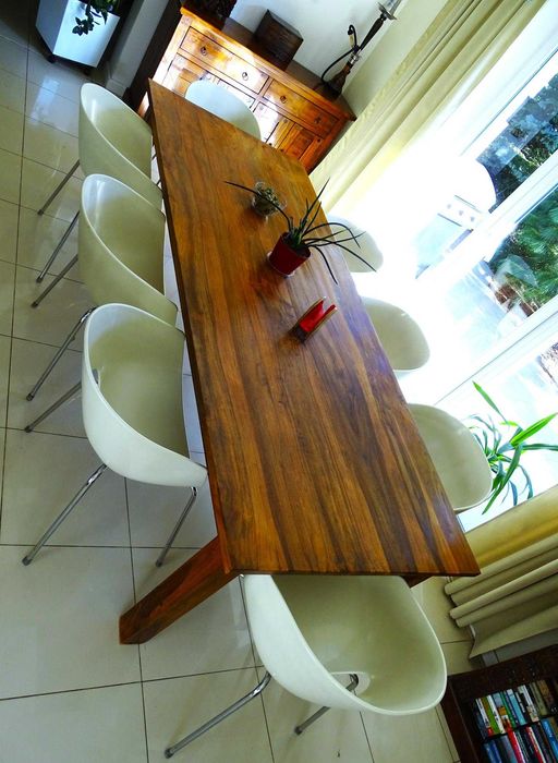 Stół kolonialny / indyjski + 8 krzeseł w bdb. stanie