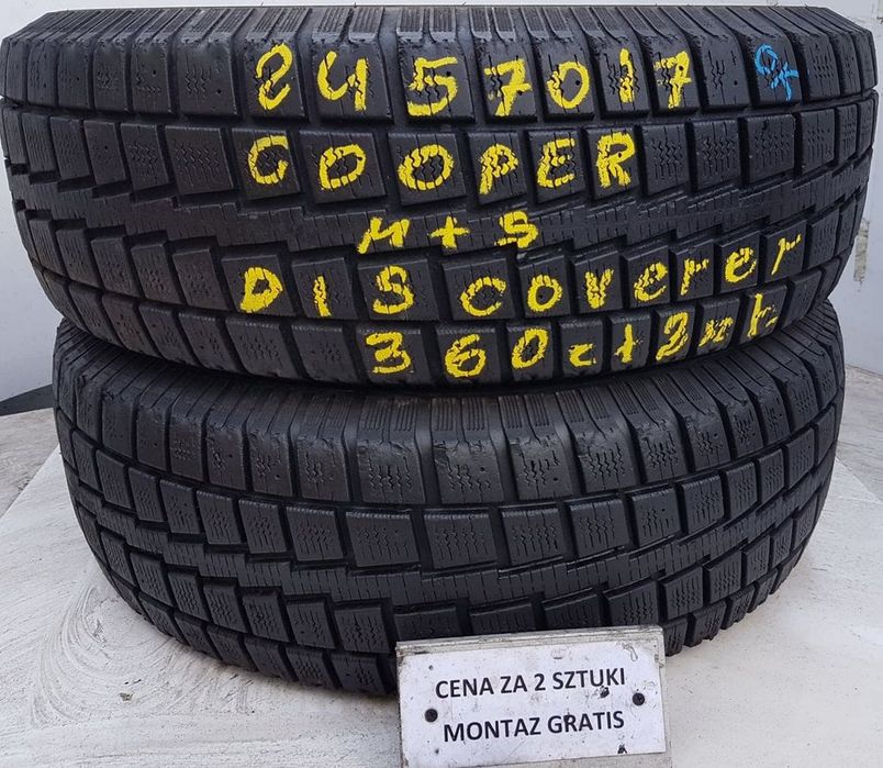 245/70/17 cooper cena za 2 szt zimowe* wa-wa centrum