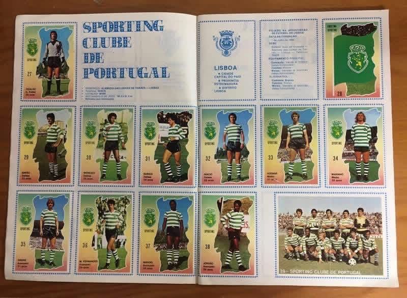 Caderneta futebol Ídolos de Portugal