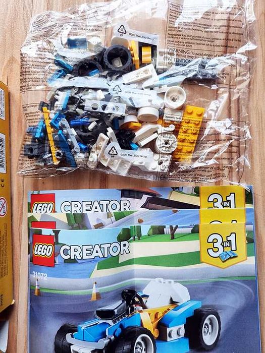 Lego Creator 31017 i 31072 Słoneczny Śmigacz i Potężne Silniki