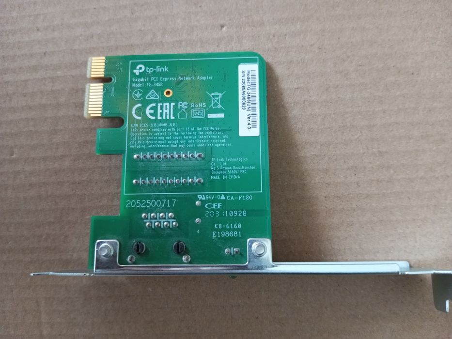 Tp-link PCl Express Network Adapter TG-3468