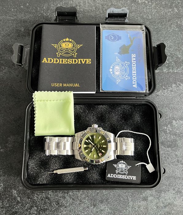 Дайверський механічний Сапфір 200M Addiesdive AD2504 Miyota 8215 Часы мужские механические