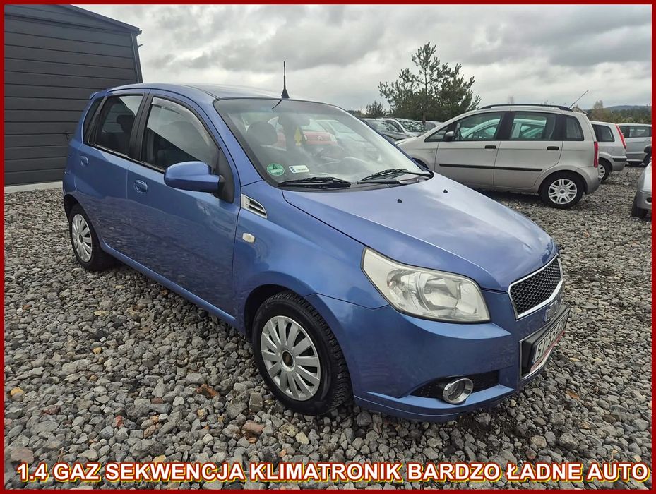 Chevrolet Aveo 2009 r 1.4 GAZ SEKWENCJA Klimatronik Isofix Długie Opłaty SALON POLSKA