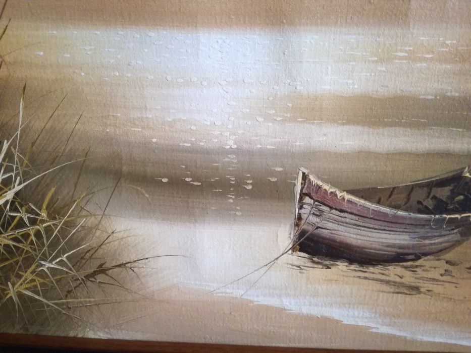 Dois  Quadros pintura original com assinatura