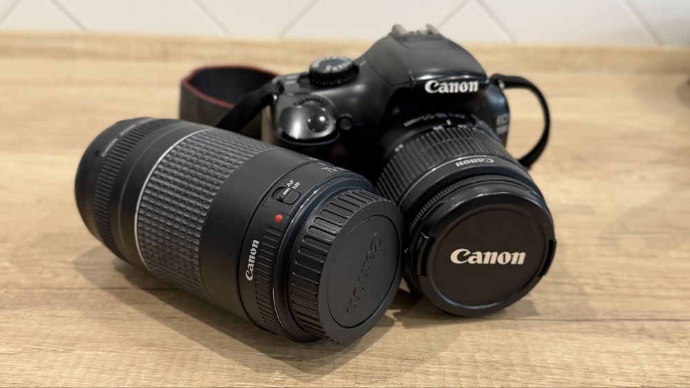 комплект Canon EOS 1100D + 2 объектива (18-55mm и 75-300mm) + сумка