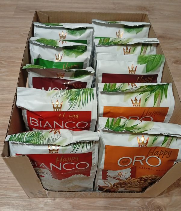 Pyszne pralinki waflowe Flis.4 smaki.10 sztuk.