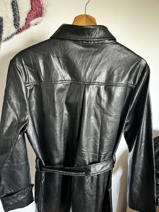 Casaco de couro elegante