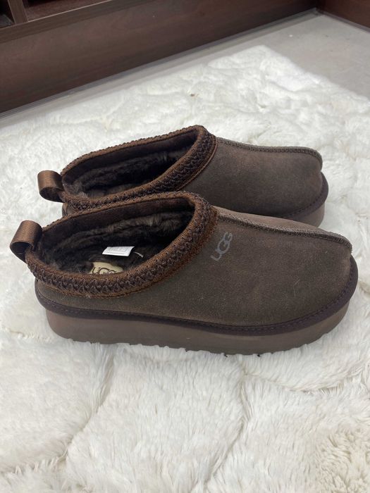 Ugg Tazz II Czekoladowe brązowe Klapki Papcie na platformie 39 nowe