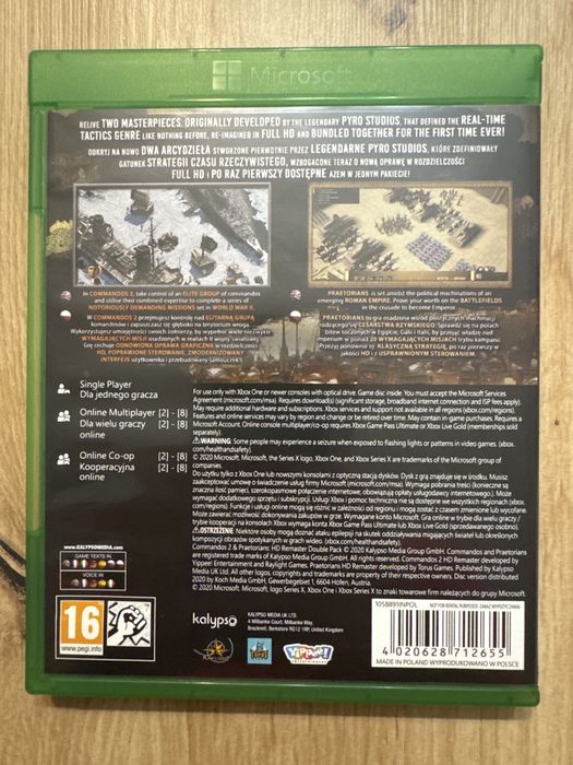 Commandos 2 & Praetorians Xbox