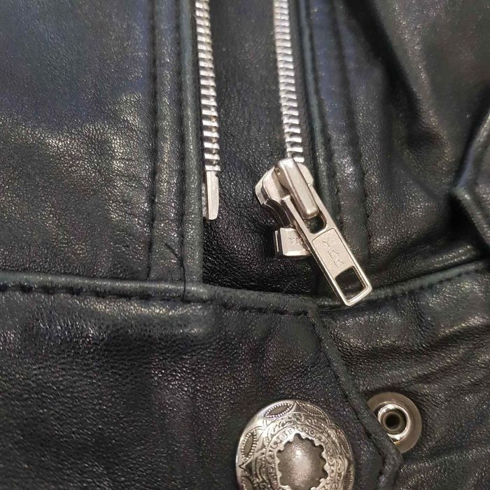 Кожаная куртка Косуха в стиле CHROME HEARTS