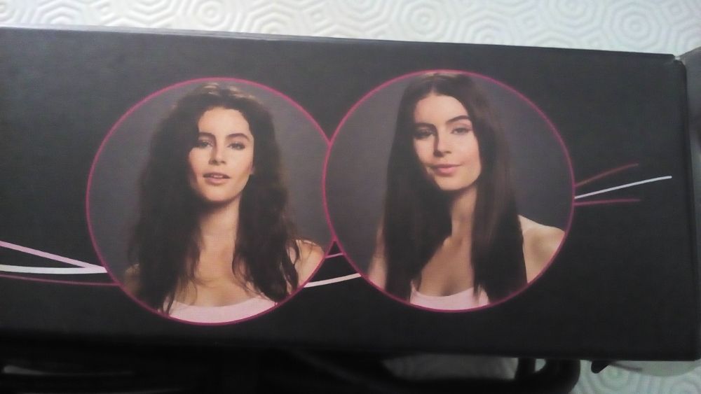 Potente escova alisadora - cabelo rebelde ou encaracolado