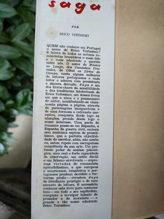 Saga (Erico Veríssimo) | PORTES GRÁTIS