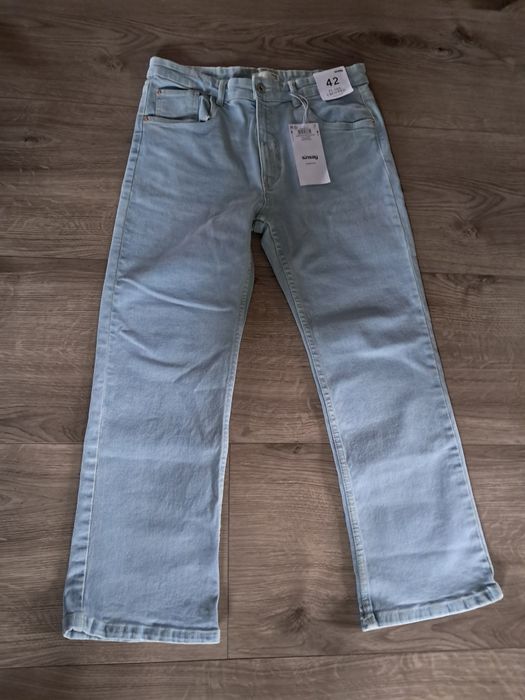 Spodnie dzinsy dzwony rozmiar xl 42