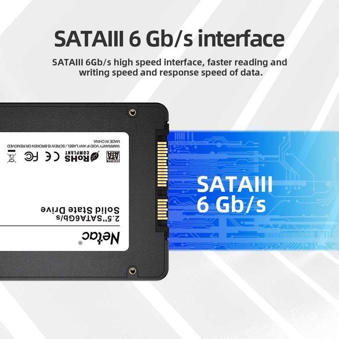 новые SSD диски  120, 256, 360   Гб  2.5" SATA Netac Goldenfir