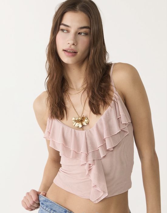 Топ рожевий  S stradivarius
