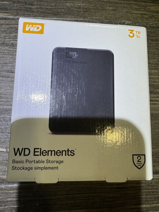 WD Elements 3TB накопичувач новий