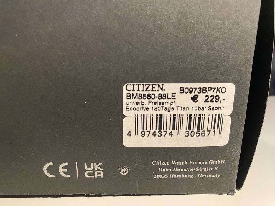 Zegarek Citizen MB8560-88LE Titanium– stan bardzo dobry, szafir tytan