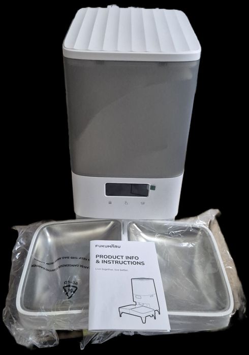 Автоматична годівниця для котів і собак FUKUMARU 5L, програмована