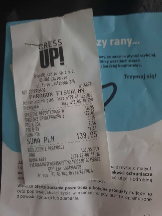 Ochraniacz na gips