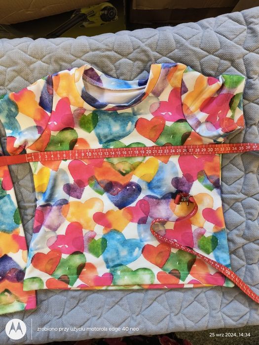 Bluzka getry marand 86/92 serce dziewczynka