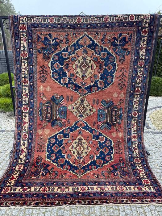 Dywan vintage wełniany r.tkany perski Hamadan 290x200 galeria 17 tyś