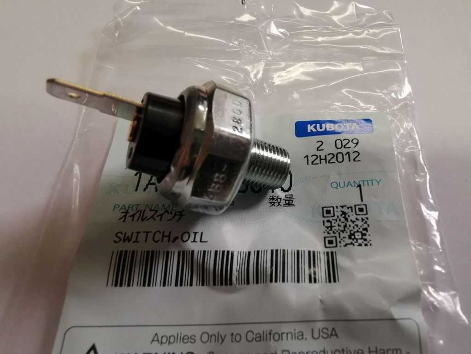 Czujnik ciśnienia oleju Kubota - silnik Kubota D722 V1505 V3300 D902