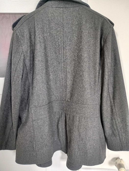 Xl-xxl płaszcz męski, kurtka w stylu militarnym, wełna 64% Burton