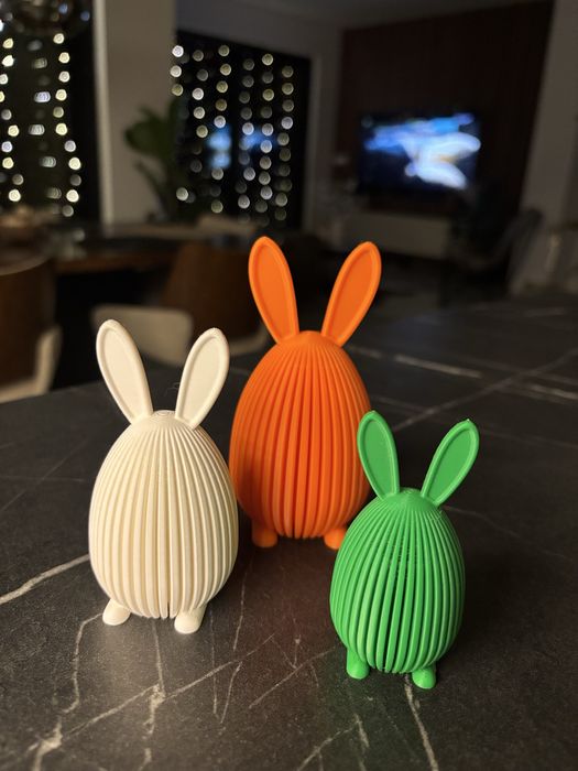 Zestaw 3 jajeczek zajączków wielkanocnych