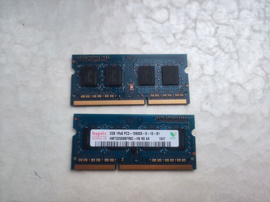 RAM DDR3 4GB (2×2GB) Hynix SO-DIMM 1333MHz – sprawne