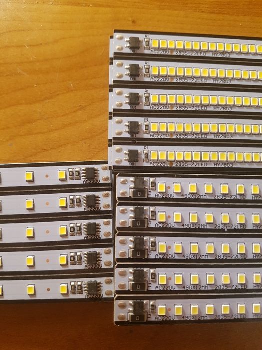 Diody led pasy taśmy 50cm 30 cm 20 cm 230v 2835