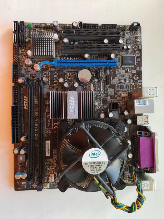 Материнська плата MSI G41m-p26 LGA775 + процесор e3400 + кулер