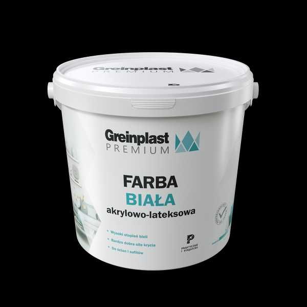 Farba Biała akrylowo-lateksowa Greinplast Premium 10l