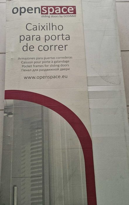 Estrutura para porta de correr - caixilho Gosimat