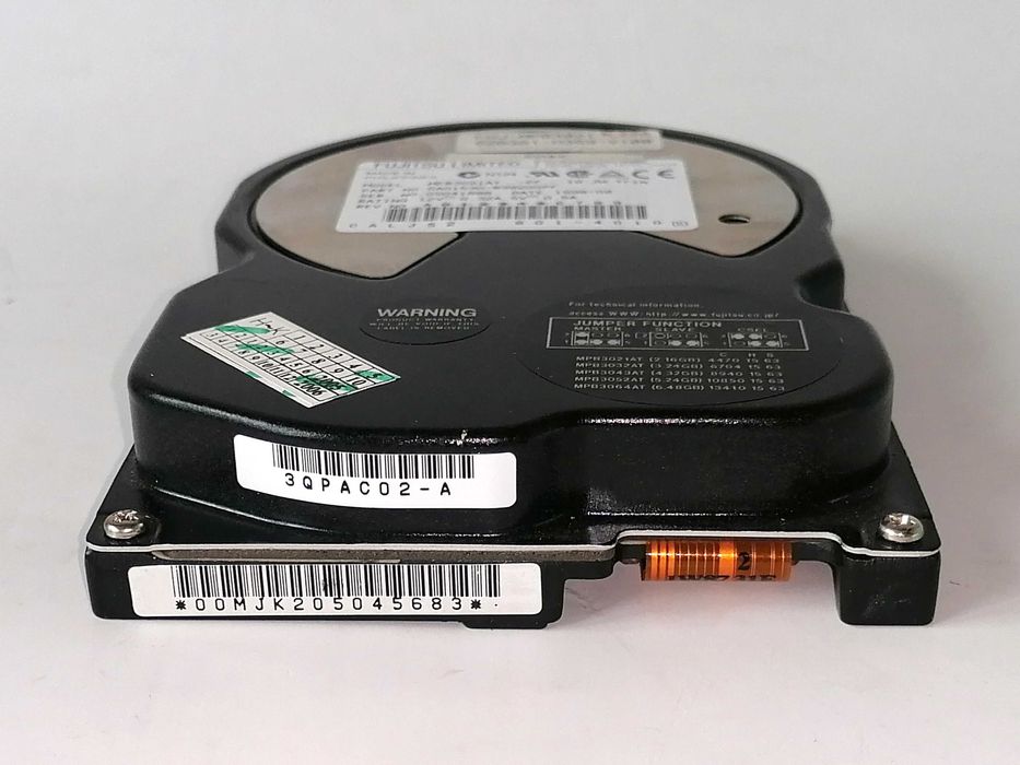 Dysk twardy HDD Fujitsu MPB3021AT 2,16 GB PATA (IDE/ATA) 3,5" RETRO