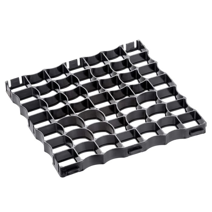 Kratka Trawnikowa Geokrata Parkingowa 50x50x4 cm CZARNA