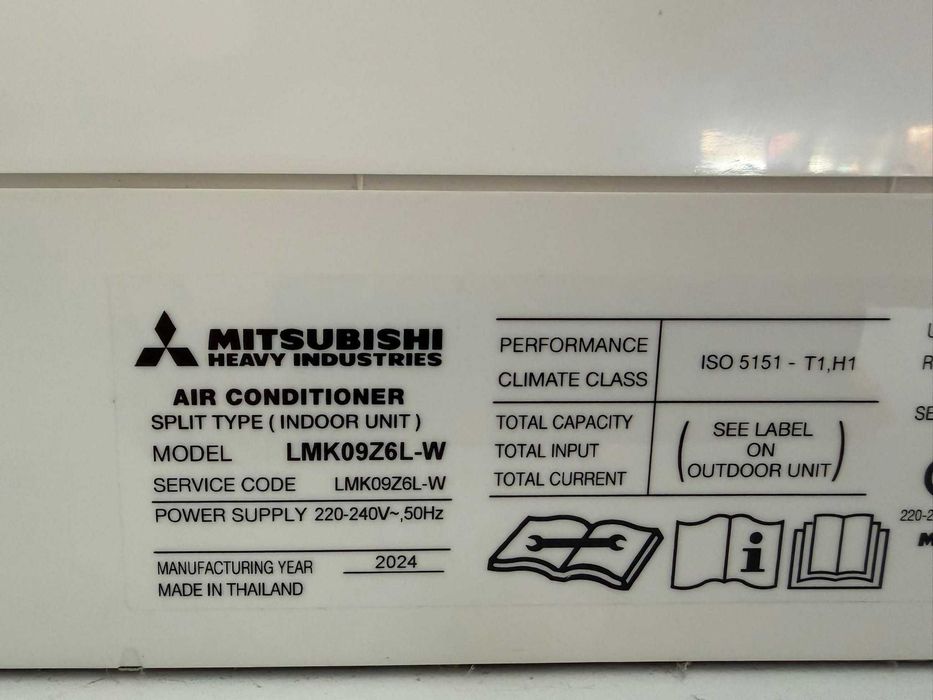 Ar condicionado MITSUBISHI LMK09Z6L-W 9000BTU