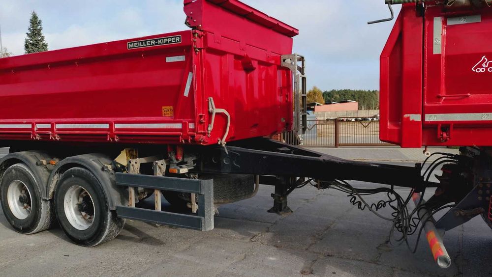 Zestaw Scania P410 Meiller Kipper + przyczepa  Meiller Kipper MZDA