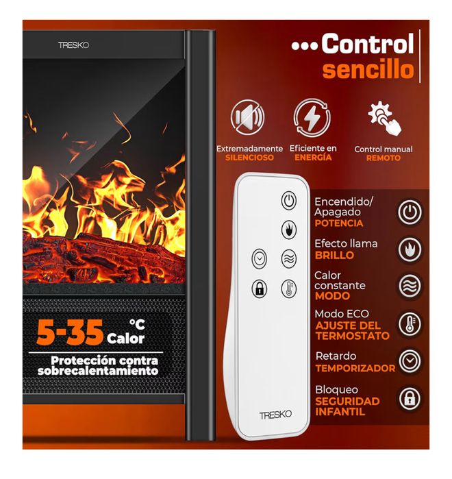 Lareira Elétrica (2000W)