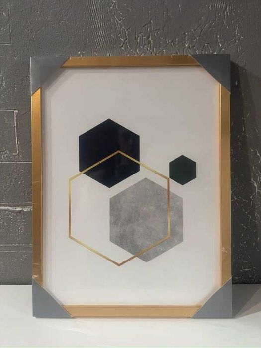 Obraz IKEA 30x40 dekoracyjny geometryczne wzory, nowy zapakowany