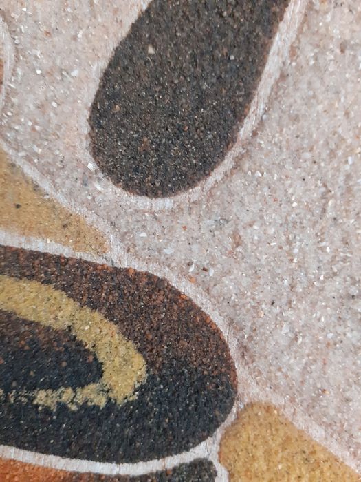 Pintura em areia do Senegal