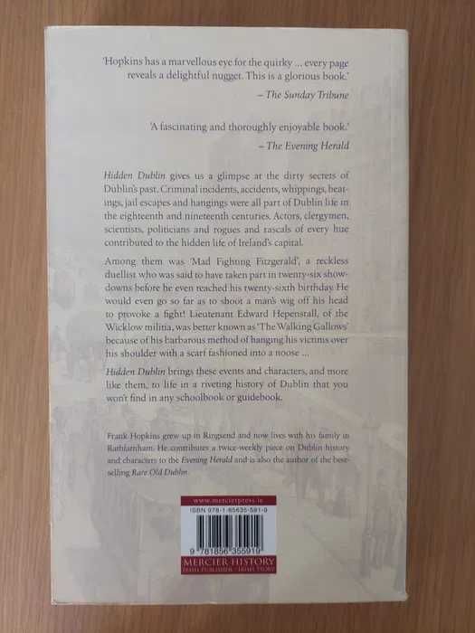 SÓ 3€ C/ PORTES GRÁTIS | Hidden Dublin (Inglês) – Frank Hopkins