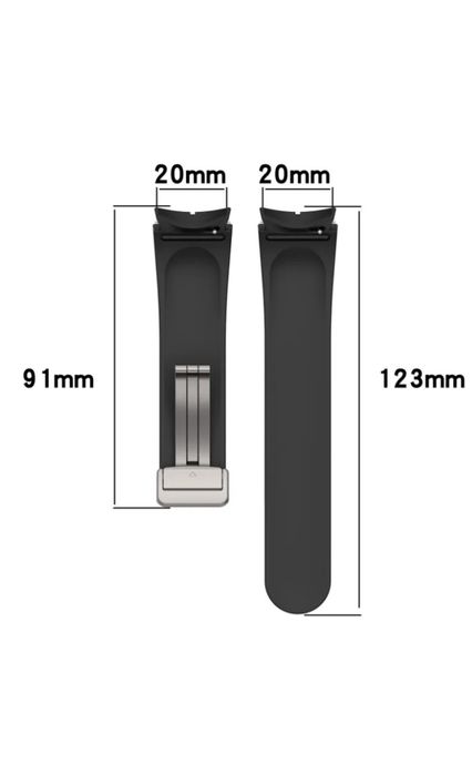 Ремешок силиконовый на магнитной застёжке Samsung Galaxy Watch 6/5/4