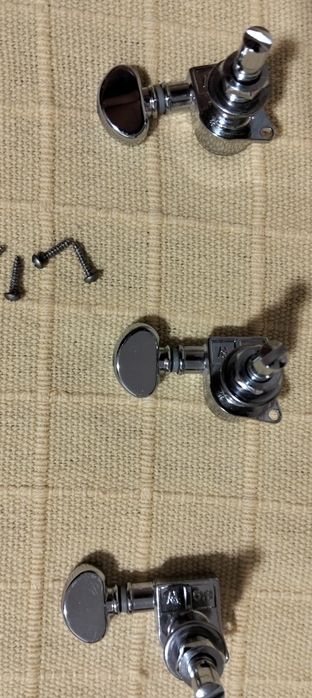 Afinadores de guitarra Grover 406C 6 Mini Locking Rotomatics