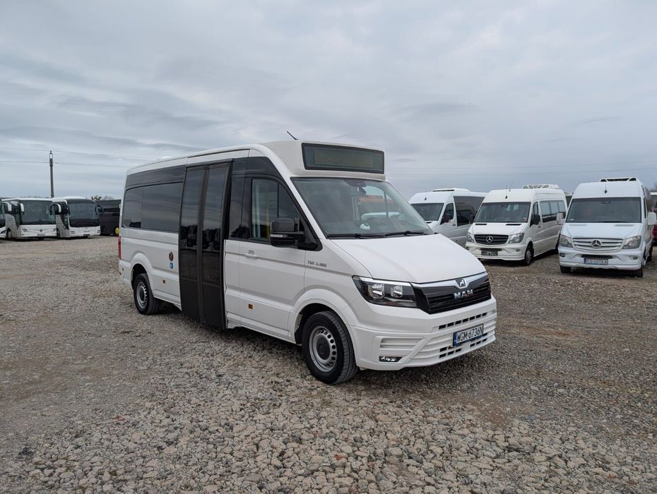 MAN TGE 3.180  Raty 0%, ilość miejsc 14+18, stan idealny!