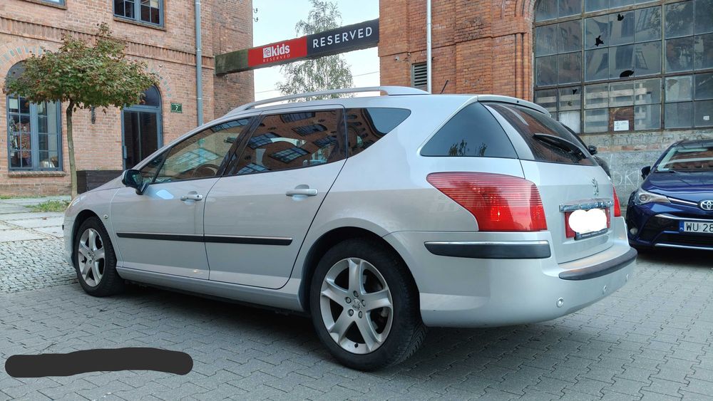 Peugeot 407SW, 2.2 HDI, 170KM, 2007r., Biturbo, skrzynia 6 biegowa, panoramiczny dach.