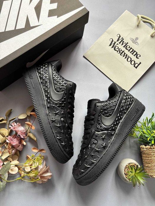 Кросівки Nike Air Force 1 Low "Independence Day"/ чорні форс найк