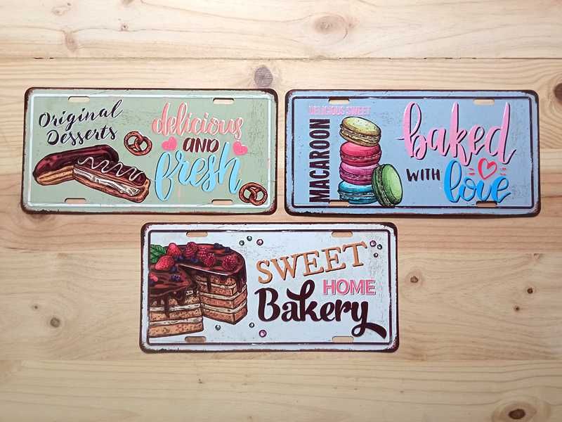 Placas de Metal Decorativas de Parede